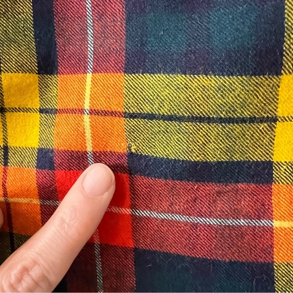 Clan Buchanan Tartan Pencil Skirt Wool Lined Vintage Hand Sewn Plaid Scottish - Picture 6 of 8